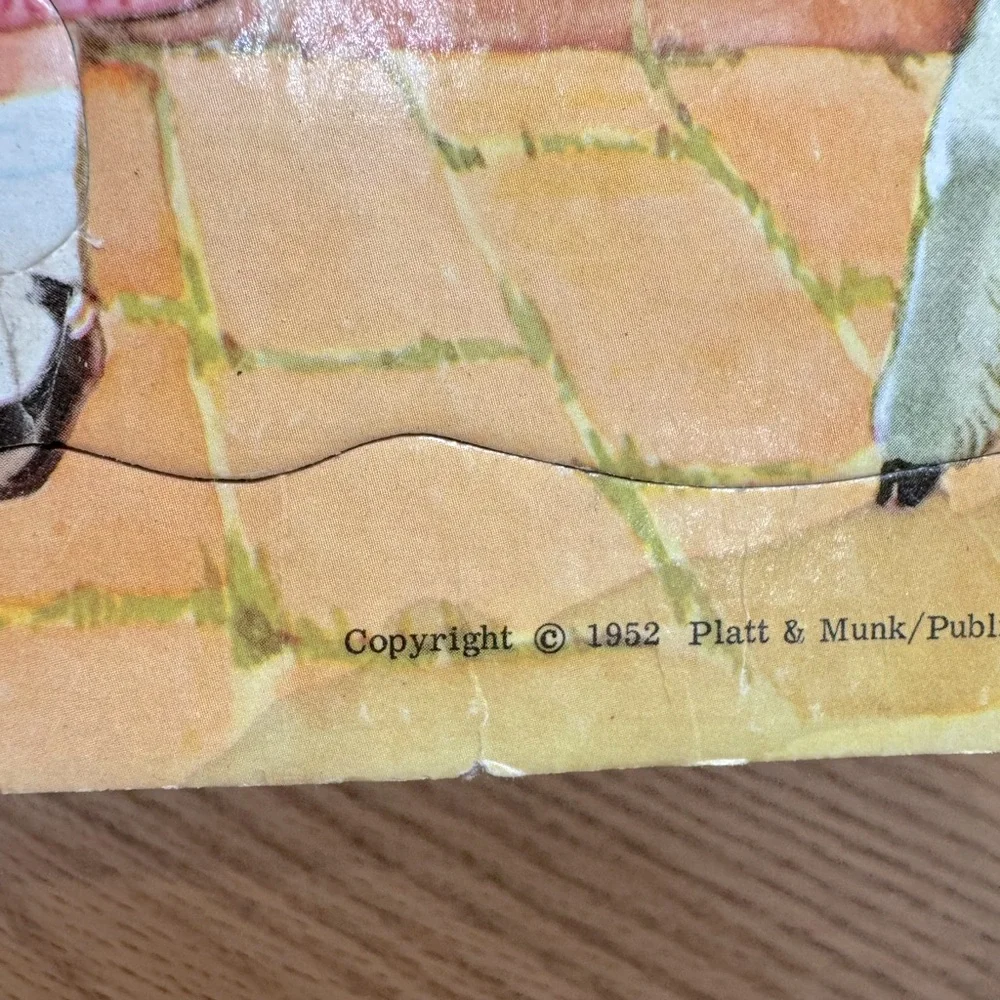 Vintage nursery rhyme puzzles from the 1950s